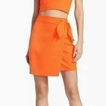 B 726. NWT Susana Monaco Side Tie Mini Skirt $148 MSRP - Size Small
