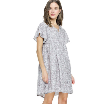 C 840. NWT Yak & Yeti Ruffled Flowy Boho Dress - Size Medium