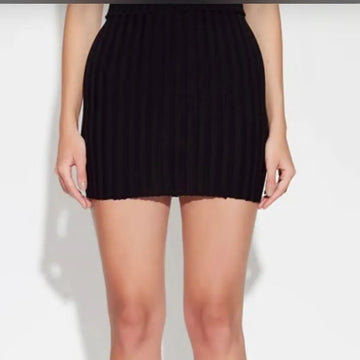 NWT Cotton Citizen Capri Ribbed Mini Skirt MSRP $155