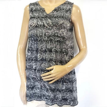 C 872. NWT Yak & Yeti Paisley Burnout Light Weight Tank Top - Size Medium