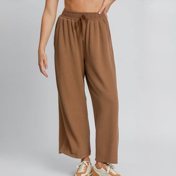 C 987. NWT Umgee Textured Knit Straight Fit Pants - Size Medium