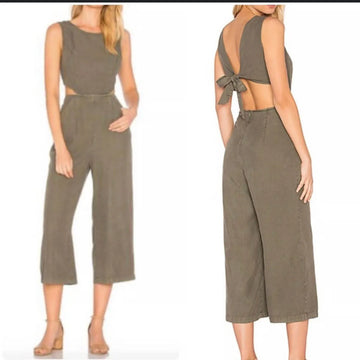 NWT Avec Les Filles Evergreen Jumpsuit MSRP $108